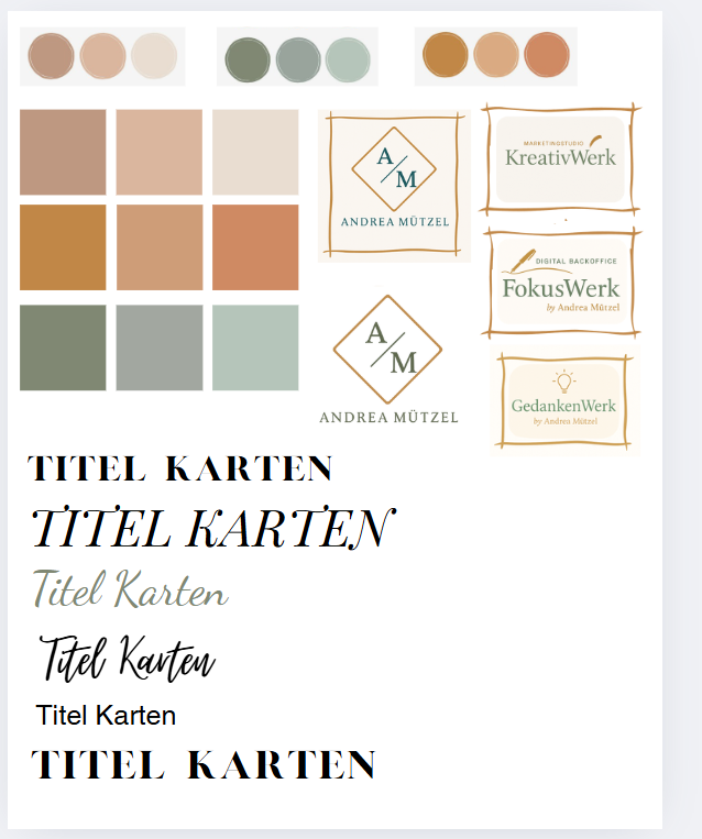 Branding-Vorlage mit Farben, Schriften und Logo als Markenkit-Alternative ohne Canva Pro
