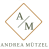 Logo von Andrea Mützel mit stilisiertem A/M-Monogramm in Rautenform